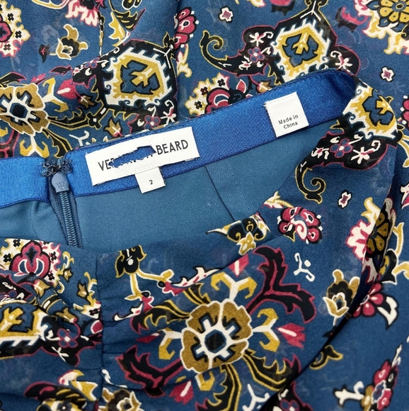 Veronica Beard Sira Ruched Silk Skirt - Picture 7 of 7